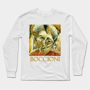 Dynamism of a Woman's Head by Umberto Boccioni Long Sleeve T-Shirt